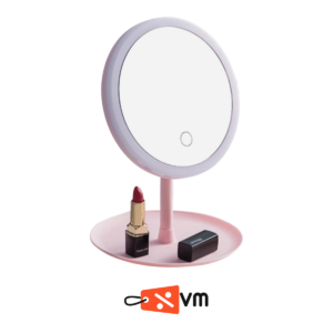 Espejo para maquillaje con aro de luz LED
